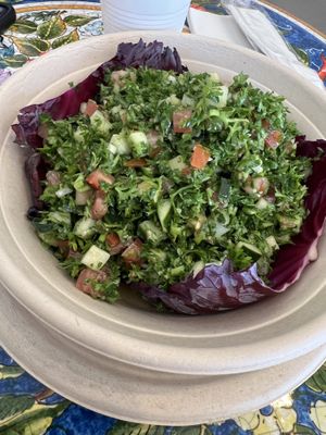 Tabbouleh salad  at Jood in San Carlos