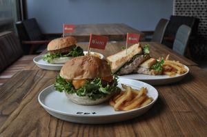 Plant-Based Dishes at 55+ カフェ in Osaka