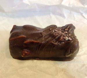 Salted caramel peanut bar  at Dobro Top Vegan   in Dubai