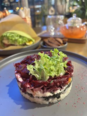 Beetroot (I forget the name- but amazing)  #Veganuary at Dobro Top Vegan   in Dubai