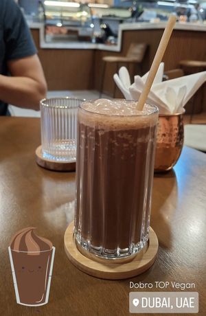 Chocolate frappé at Dobro Top Vegan   in Dubai