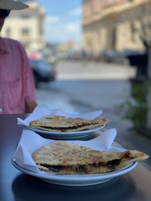 Pizzolo, perfect for sharing at Vegan Food Tour Ortigia in Siracusa