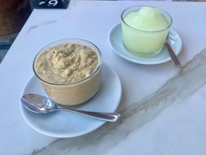 Pistacchio & lemon granita at Vegan Food Tour Ortigia in Siracusa
