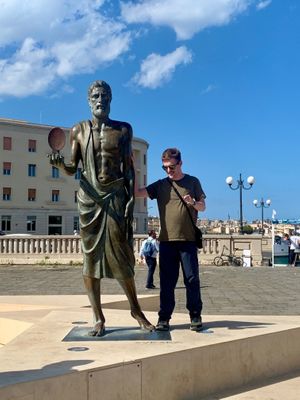 Archimedes of Siracusa - April 2024 at Vegan Food Tour Ortigia in Siracusa