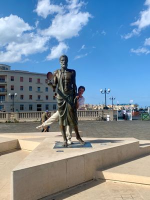 Archimedes of Siracusa - April 2024 at Vegan Food Tour Ortigia in Siracusa