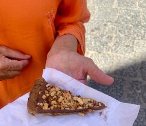 The delicious chocolate orange crostata - April 2024 at Vegan Food Tour Ortigia in Siracusa