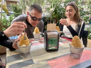 Arancini! - March 2024 at Vegan Food Tour Ortigia in Siracusa