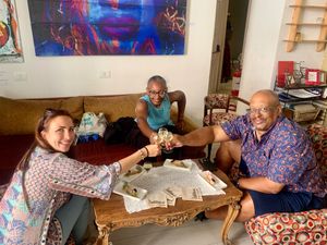 Moscato wine pairs perfectly with the vegan cannoli! - May 2024 at Vegan Food Tour Ortigia in Siracusa