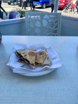 Pizzolo & caponata make the perfect pairing! at Vegan Food Tour Ortigia in Siracusa