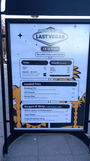 Menu   at Last Vegas  in Utrecht