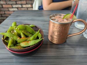 Spicy edamame at Tiger + Lily in Columbus
