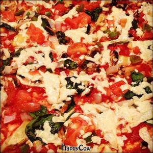 vegan pizza with daiya at Donnie's Homespun in Springfield