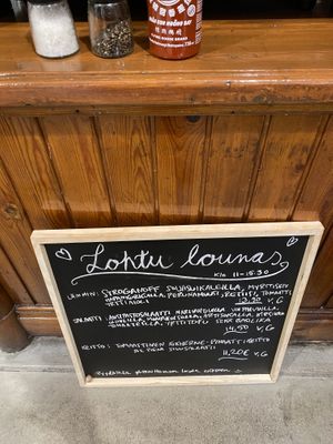 Daily menu  at Ravintola Lohtu in Helsinki