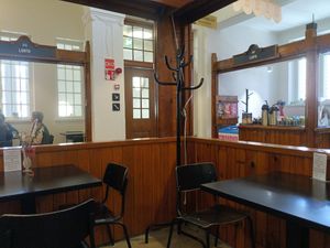 Seating area at Ravintola Lohtu in Helsinki