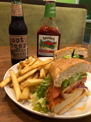 Buffalo Chicken Sandwich at Veggie Grill by Next Level - University Village in Seattle