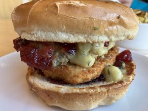 Turkey, stuffing, gravy, cranberry sauce  at Veggie Grill by Next Level - University Village in Seattle