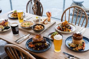 Vegan roasts at Grain Barge in Bristol