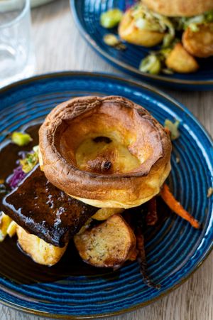 Nut roast at Grain Barge in Bristol