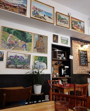 Interior. at Leonardos Kafferosteri in Stockholm