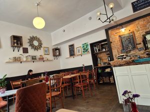 Seats at Leonardos Kafferosteri in Stockholm