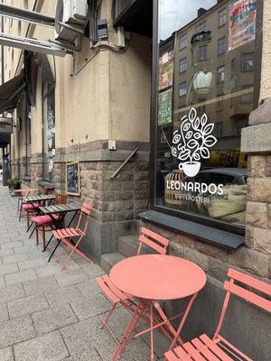   at Leonardos Kafferosteri in Stockholm