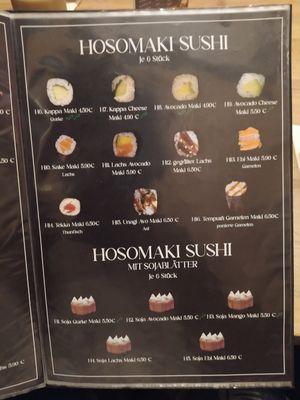 Speisekarte at Yammi - Sushi & Mehr in Muehldorf