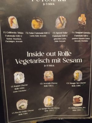 Speisekarte at Yammi - Sushi & Mehr in Muehldorf