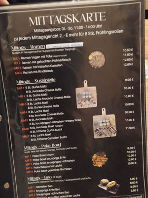 Mittagskarte at Yammi - Sushi & Mehr in Muehldorf