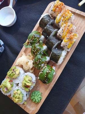 Vegan selection at Don Neko Sushi in Mallorca
