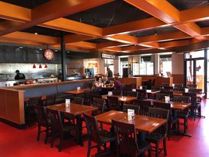 Dining area at Pei Wei Asian Kitchen in Eden Prairie