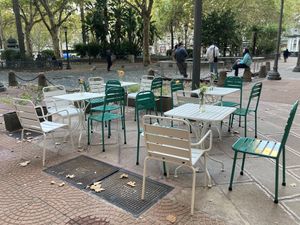 Outdoor seating   at Franca in Montevideo