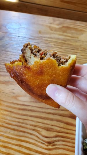 Vegan empanada at Tinker Latin Restaurant in Gainesville