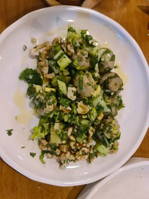 Mushroom Salad (was given to us for free) at Obuthan in Busan