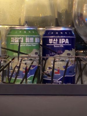 Local craft beer at Obuthan in Busan