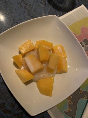 Sticky Rice with fresh 🥭   at Thai Onzon in Cochrane