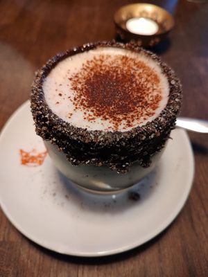 Aztec cacao with kardemomme at Pods of Beans in Copenhagen