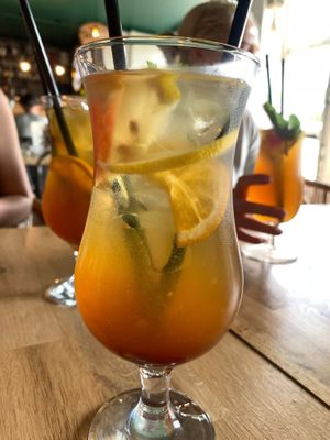 Homemade lemonade citrus at KRZAKI Vege Street Food in Plock