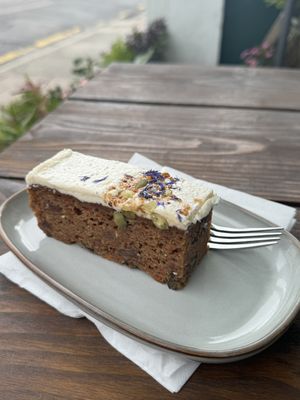 Vegan carrot cake  at 21 Grams in South West London