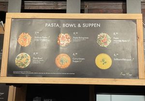 Vegan soup and vegan pasta   at Coffee Fellows - Altstadt Steingasse in Heidelberg