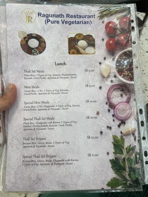   at Ragunath Restaurant in Central Singapore