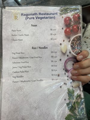   at Ragunath Restaurant in Central Singapore