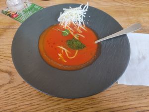 V-Tomatensuppe at Pizza Marko in Hainburg