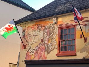 Our beautiful vegetarian/vegan cafe  at Jacquelines Cafe in Ross-on-wye