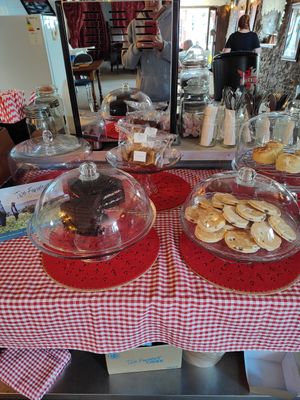 Vegan cakes and teacakes at Jacquelines Cafe in Ross-on-wye