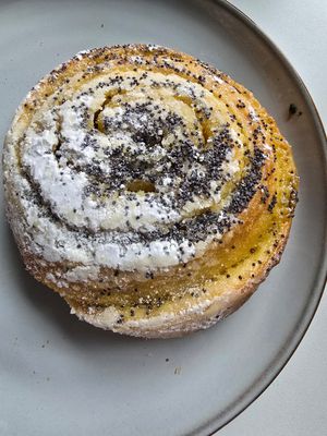 vegan vanilla roll at GK Bakarí in Selfoss