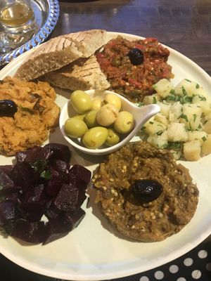 Morrocan salad   at Culture Box cafe in Fes