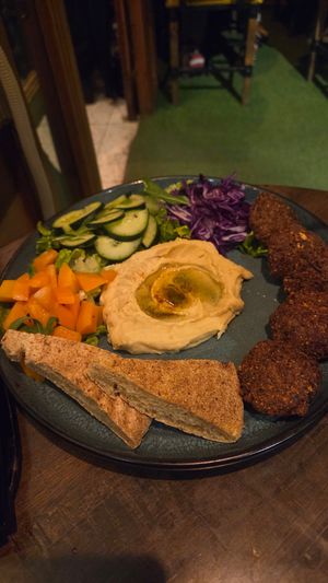 Falafel salad. Dont recommend. at Culture Box cafe in Fes