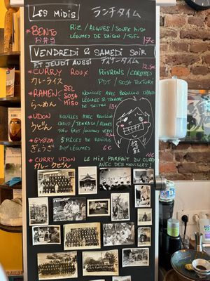 Menu at Wabi Sabi in Liege