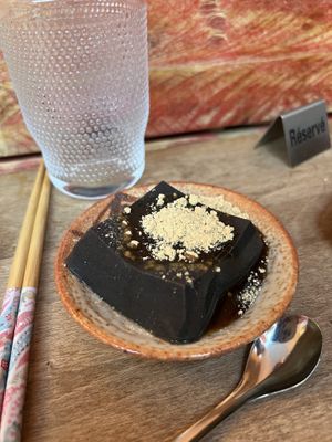 Gomadofu sesame noir  at Wabi Sabi in Liege