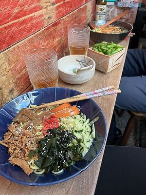 Le soir : ramen   at Wabi Sabi in Liege